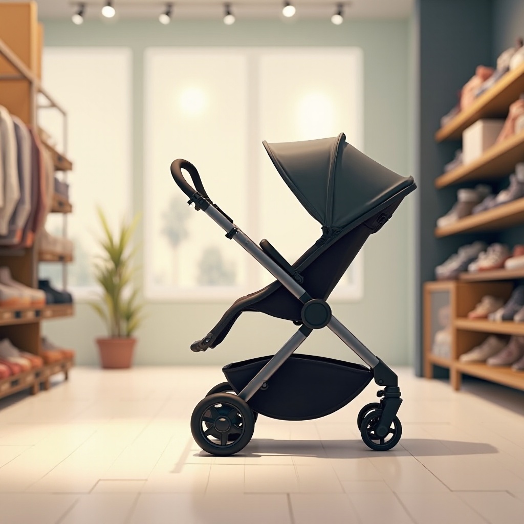 stroller with reversible handle