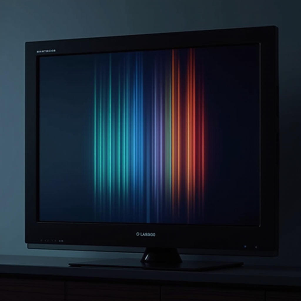 colored lines on tv
