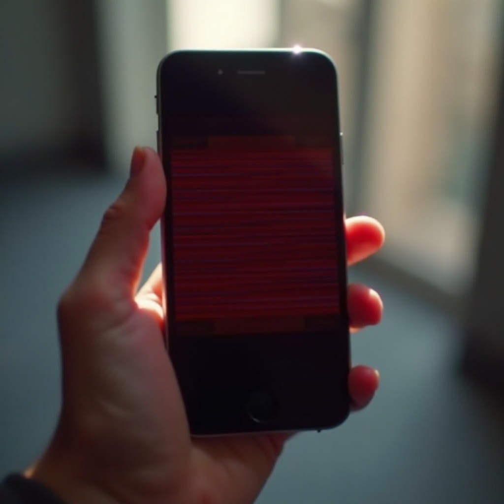 red lines on iphone screen
